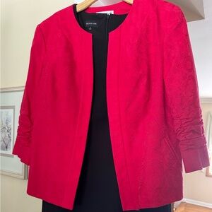 Jones New York Vibrant Red Jacket